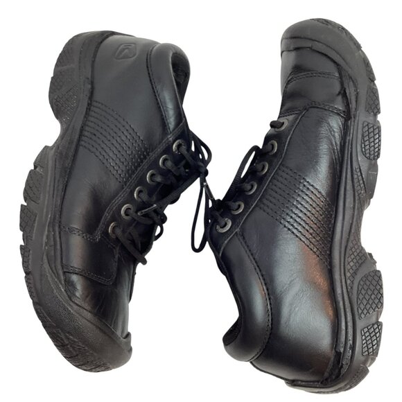 Keen Utility PTC Mens 8 Oxford Low Top Leather Lace-Up Work Shoes Black - Picture 3 of 13
